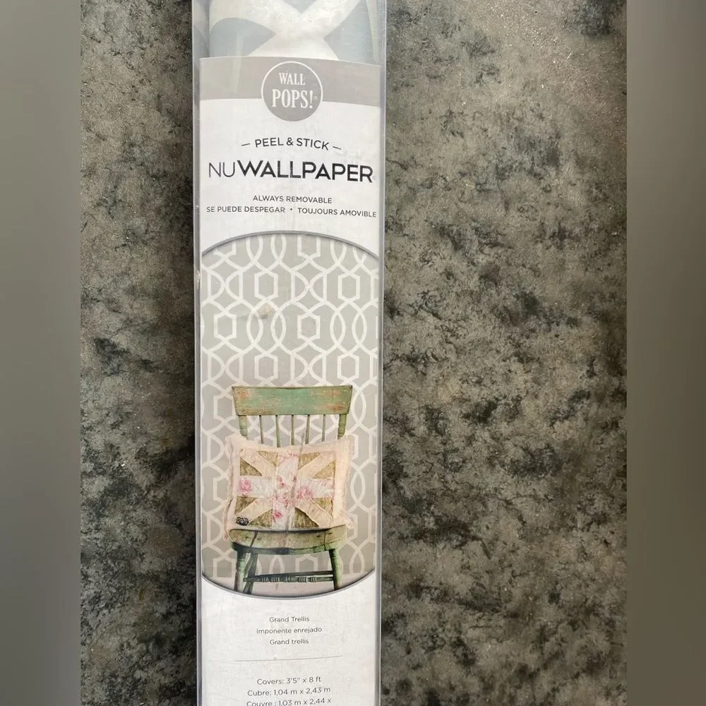 NIB Wall Pops! Nu Wallpaper Style Gran Trellis